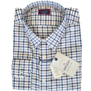 UNTUCKit Wrinkle Free Plaid LS Shirt‎ 3XL XXXL Reg Tall ~ Seyval WF ~ NEW